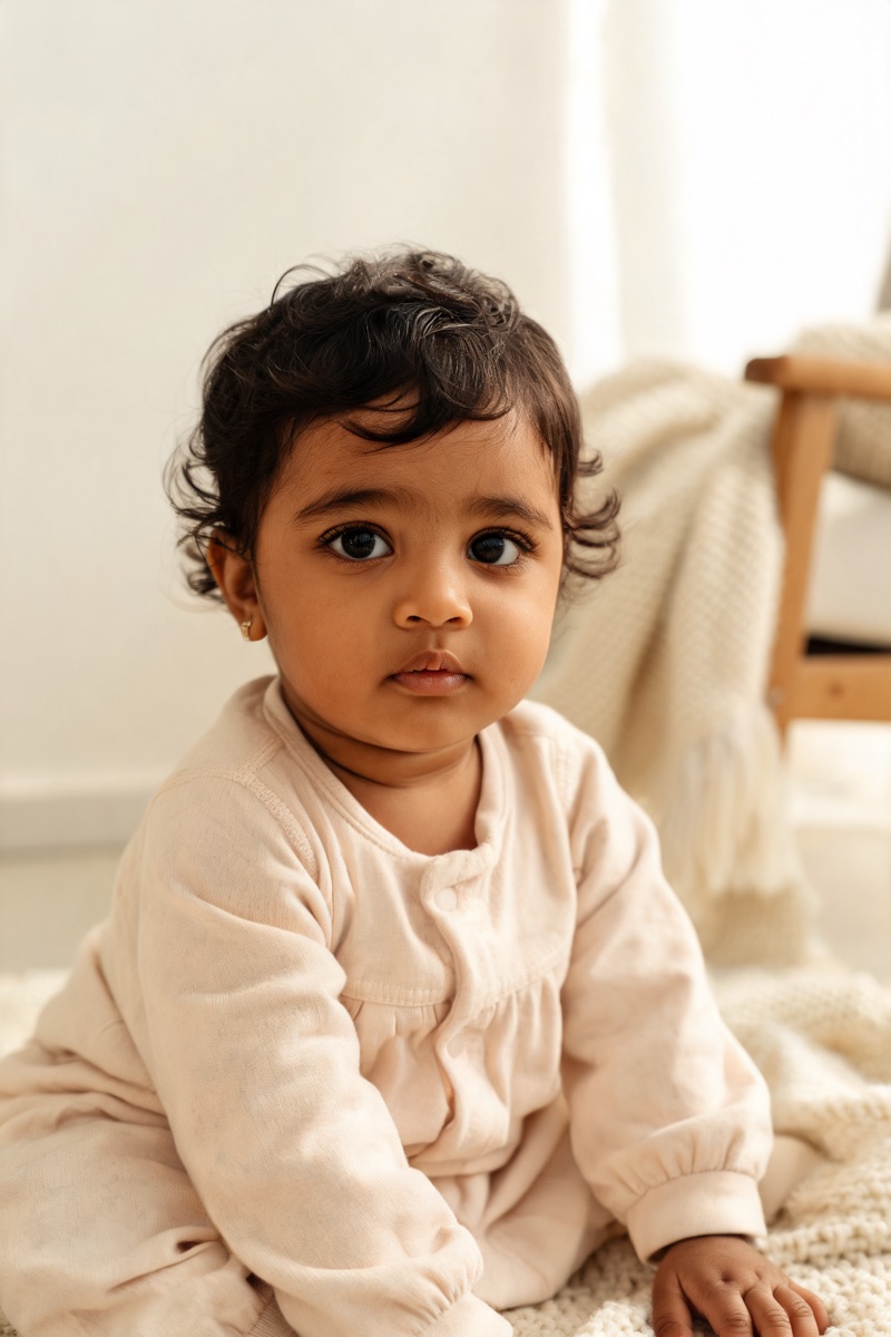 South Asian AI baby face generator portrait preview