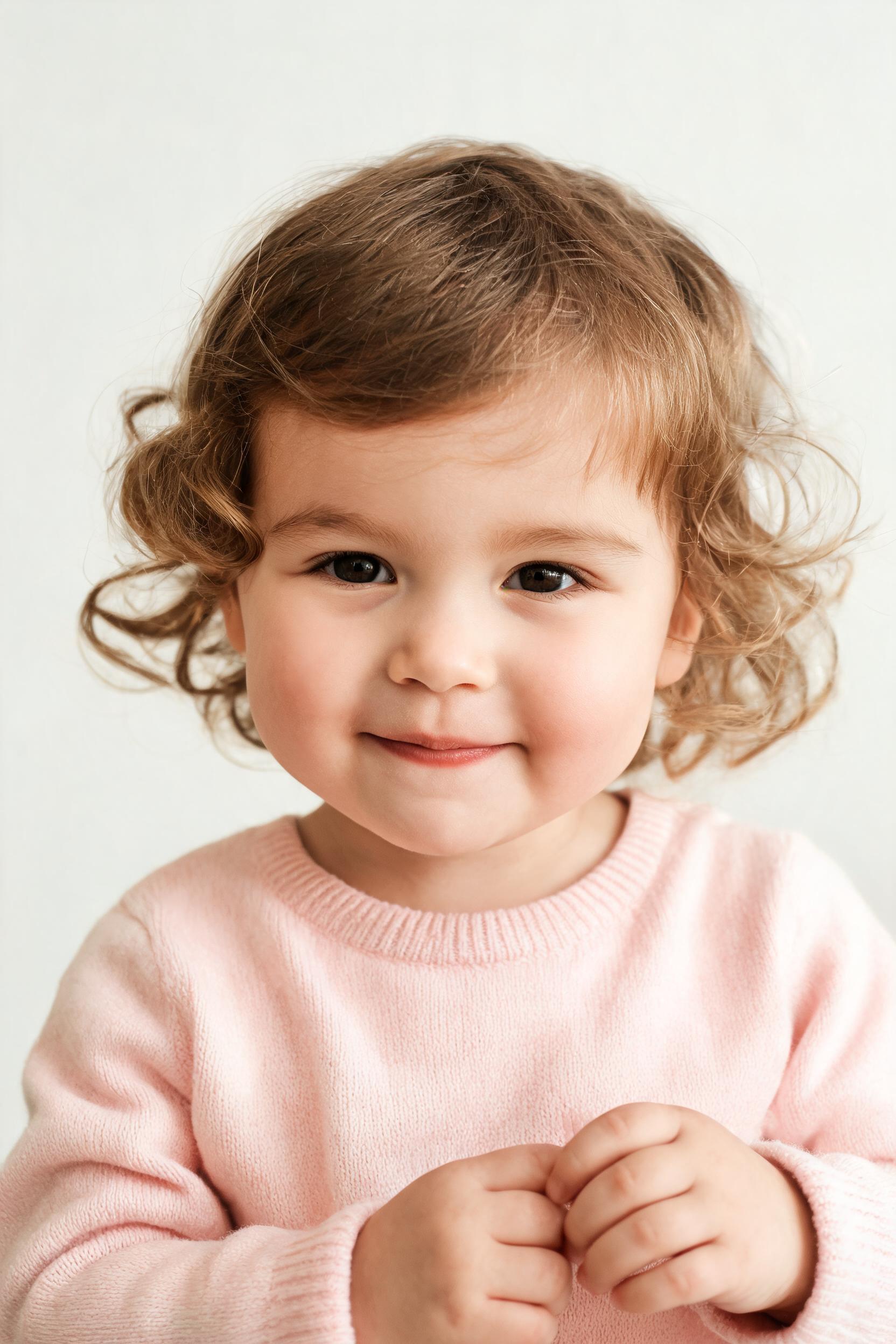 AI baby girl portrait preview