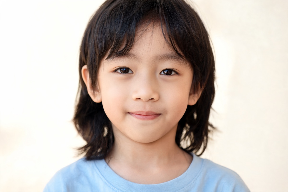 East Asian realistic child generator portrait preview