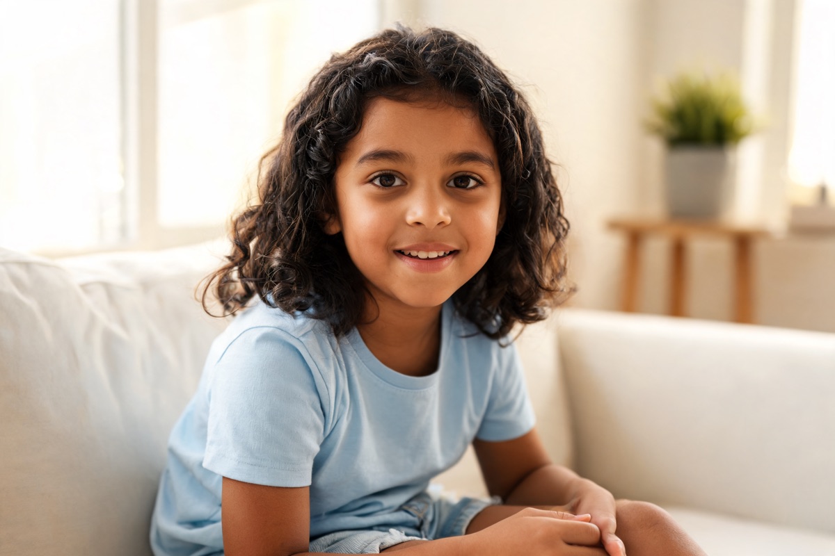 Latina realistic child generator portrait preview
